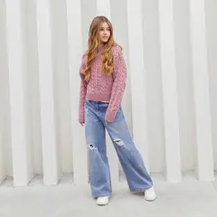 ELV - Jean para Niña de Algodón