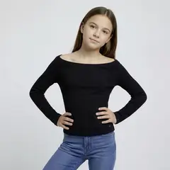 ELV - Camiseta manga larga para Niña de Algodón