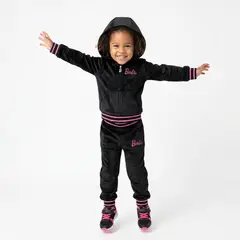 BARBIE - Conjunto Chaqueta con capucha + Jogger para Niña en Poliéster