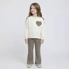 YAMP - Conjunto Saco + Legging para Niña en Algodón