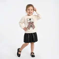 BARBIE - Vestido para Niña en Algodón