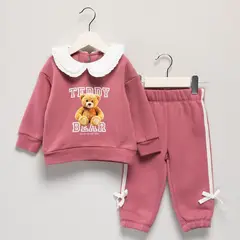 YAMP - Conjunto Saco cuello bandeja + Pantalón para Bebé niña en Algodón