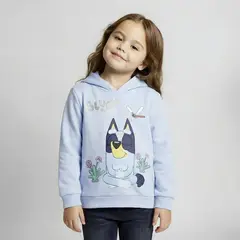 BLUEY - Saco Con capucha para Niña con Estampado de Algodón