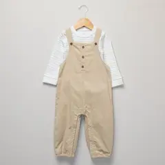 BARBIE - Conjunto Overol + Body manga larga para Bebé niño en Algodón Yamp