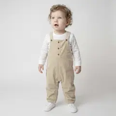YAMP - Conjunto Overol + Body manga larga para Bebé niño en Algodón