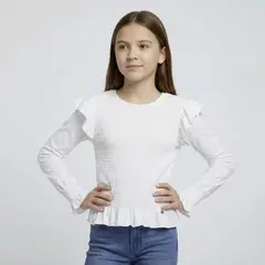 ELV - Camiseta manga larga para Niña de Algodón