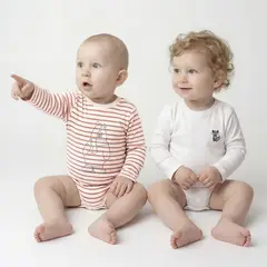 YAMP - Bodie para Bebé niño Pack de 2 unidades de Algodón