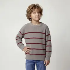 YAMP - Saco para Niño de Rayas de Algodón