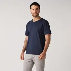 NEWPORT - Camiseta Hombre Manga Corta de Algodón