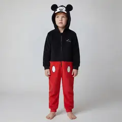 STD CHARACTERS - Pijama Con capucha para Niño Mickey Manga larga