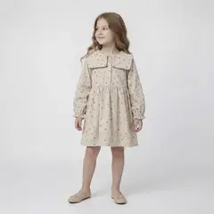 CONIGLIO - Vestido para Niña en Algodón
