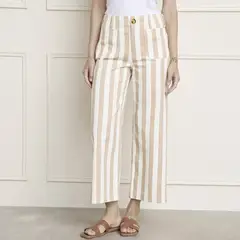 BASEMENT - Pantalón Crop Mujer Tiro medio de Algodón