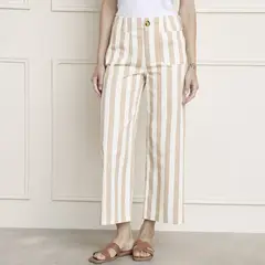 BASEMENT - Pantalón Crop Mujer Tiro medio de Algodón