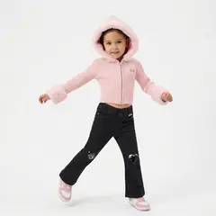 BARBIE - Saco para Niña Acanalado