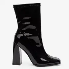 MOSSIMO - Botas para Mujer con tacón Cuadrado Efes Negras