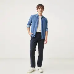 BASEMENT - Pantalón Chino Hombre Slim de Algodón