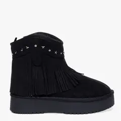 SYBILLA - Botas para Mujer Frinch Negras