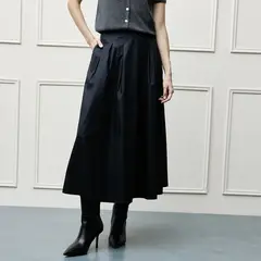 BASEMENT - Falda Midi Mujer de Algodón