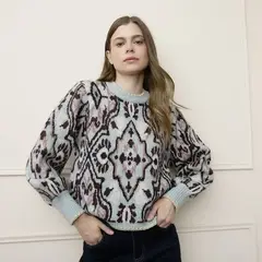 BASEMENT - Saco Mujer Tejido Lana