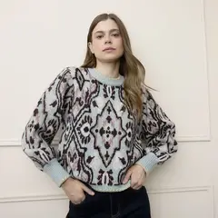 BASEMENT - Saco Mujer Tejido Lana