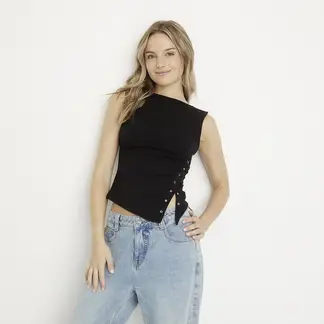 SYBILLA - Blusa Mujer Sin mangas