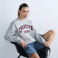DENIMLAB - Hoodi Mujer Estampado De Algodón