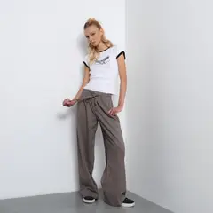 DENIMLAB - Pantalón Wide leg Mujer Tiro medio