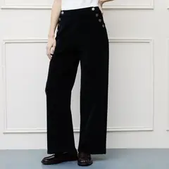 BASEMENT - Pantalón Wide leg Mujer Tiro medio