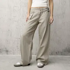 DENIMLAB - Jean Wide leg Mujer Tiro medio