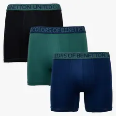 BENETTON - Boxer Hombre Pack de 3 de Algodón