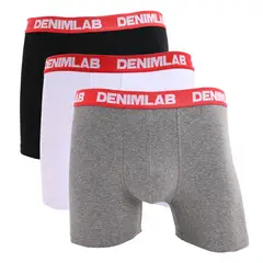 DENIMLAB - Boxers Hombre Pack de 3 de Algodón