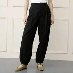 BASEMENT - Pantalón Balloon Mujer Tiro medio