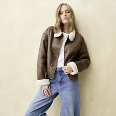 UNIVERSITY CLUB - Chaqueta Efecto cuero Mujer