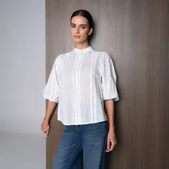 BASEMENT - Blusa Mujer Manga 3/4