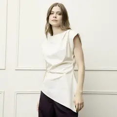 BASEMENT - Blusa Mujer Manga corta de Algodón