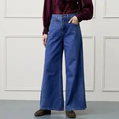 BASEMENT - Jean Wide leg Mujer de Algodón