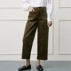 BASEMENT - Pantalón Capri Mujer de Algodón