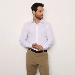 BASEMENT - Camisa Hombre Manga Larga De Algodón