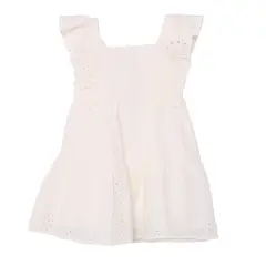 YAMP - Vestido para Bebé niña Corto Casual de Algodón