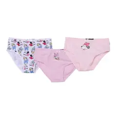 MINNIE - Panty para Niña Pack de 3 unidades de Algodón