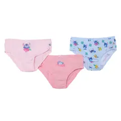 LILO & STITCH - Panty para Niña Pack de 3 unidades de Algodón