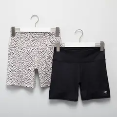 DIADORA - Short para Niña Pack de 2 unidades