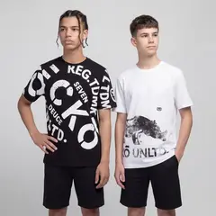 ECKO - Camiseta para Niño Pack de 2 unidades con Estampado Manga corta de Algodón