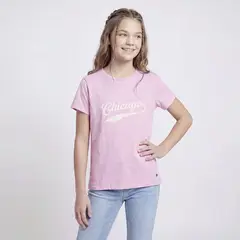 ELV - Camiseta para Niña Estampado Manga corta de Algodón