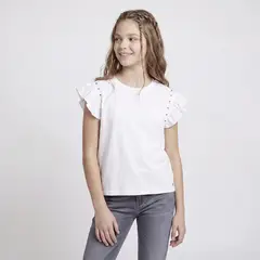 ELV - Camiseta para Niña de Algodón