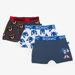 SONIC - Boxer para Niño Pack de 3 unidades de Algodón