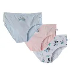 BLUEY - Panty para Niña Pack de 3 unidades de Algodón