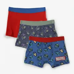 AVENGERS - Boxer para Niño Pack de 3 unidades de Algodón