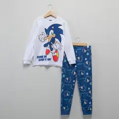 SONIC - Conjunto De Pijama Para Niño En Algodón