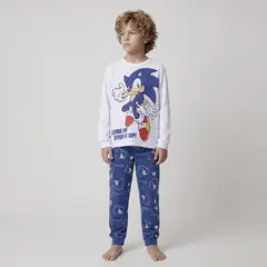 SONIC - Conjunto De Pijama Para Niño En Algodón